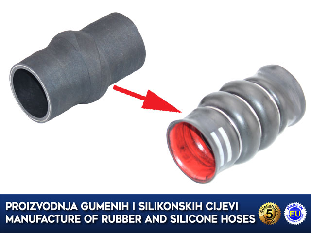 Replacement turbo hose FORD FOCUS Mk1 / FIESTA / TRANSIT CONNECT, 1.8 TDDI / TDCI 1229499, 3S4Q6N650AA, 3S4Q-6N650-AA, XS4Q6N650AG, XS4Q-6N650-AG, H76404, XS4Q6N650AF, XS4Q-6N650-AF