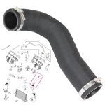 Replacement intercooler hose for SAAB 9-3 1.9 TID, 55350923, 55350915, 55350922, 5835854, 5860506, 315805007 - Image 2