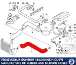 Replacement intercooler hose BMW 5 E39 525 tds, 11612246717, 11.61-2246717B - Image 3