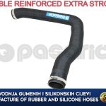 Zamjensko novo gornje crijevo intercoolera i usisne grane  ALFA ROMEO 156 1.9 JTD / 2.4 JTD, 60652135, 60657255, 60619009