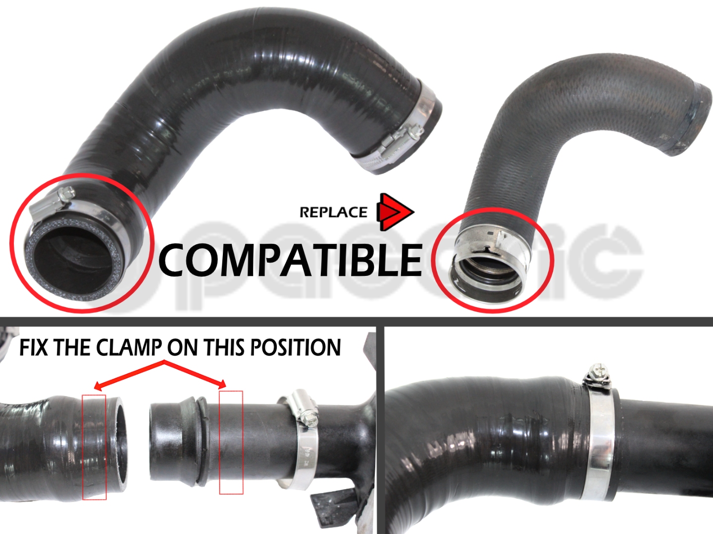 Zamjensko crijevo intercoolera turbine JEEP CHEROKEE (KL) 2.0 CRD, 68141374AD