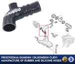 Replacement silicone intercooler hose  ALFA ROMEO 145 / 146 1.9 JTD, FIAT BRAVO 1.9L, 60658040 - Image 2